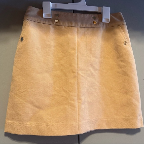 ❤️H&M - Tan/Camel Colored Mini Skirt (Size 4) - Picture 1 of 7